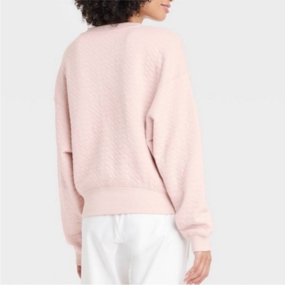 All in Motion Pink Quilted Sweater - Picture 8 of 8